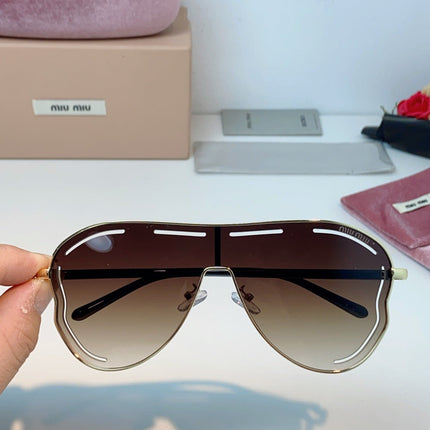 MIUMIU 26S SHIELD FRAME IN METAL 424496