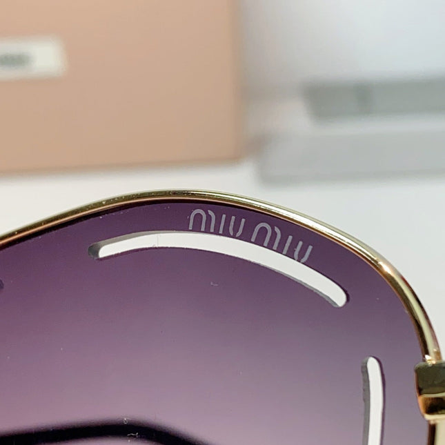 MIUMIU 26S SHIELD FRAME IN METAL 424497