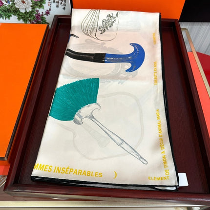 HERMES 26S SCARF 90 IN SILK 492532