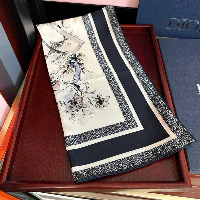 DIOR 26S SCARF 90 IN SILK 511169