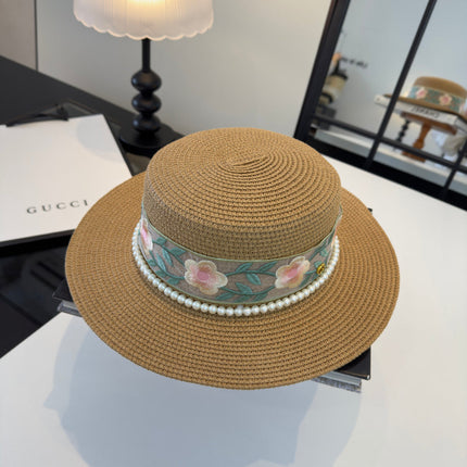 GUCCI 26S WIDE-BRIMMED STRAW HAT 250