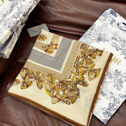 DIOR 26S SCARF 135CM IN CASHMERE SILK 126118