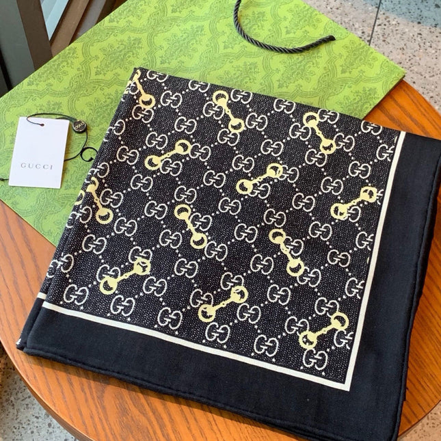 GUCCI 26S SCARF 135 IN CASHMERE AND SILK 504543