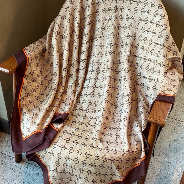 GUCCI 26S SCARF 135 IN CASHMERE AND SILK 504544