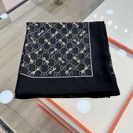 GUCCI 26S SCARF 135 IN CASHMERE AND SILK 510970