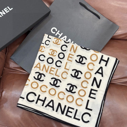 CHANEL 26S SCARF 135 IN SILK AND CASHMERE 511000