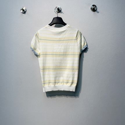 CHANEL 26S SHORT-SLEEVE KNIT TOP STYLE 1082