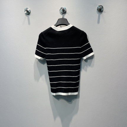 FENDI 26S SHORT-SLEEVE KNIT TOP 382