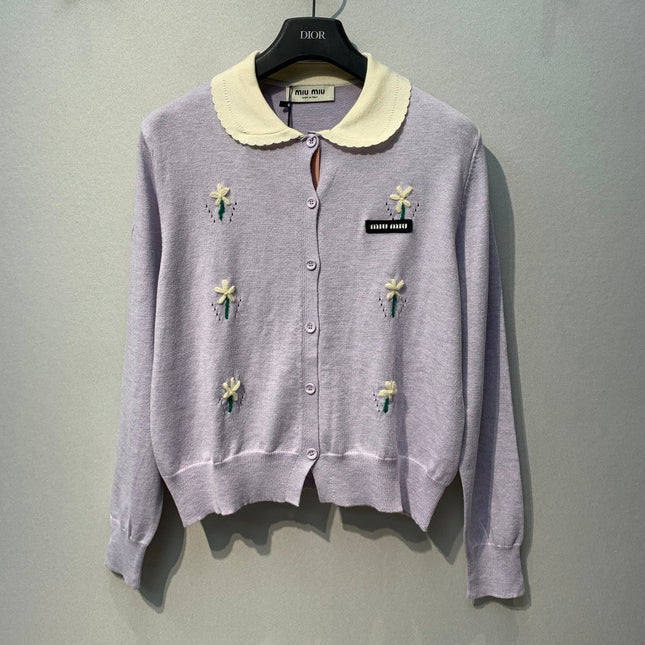 MIUMIU 26S KNIT CARDIGAN 1410