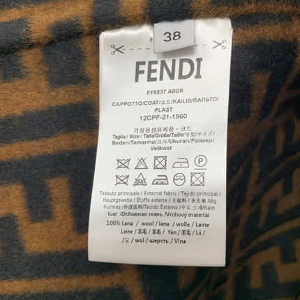 FENDI 26S REVERSIBLE BELTED JACKET 501