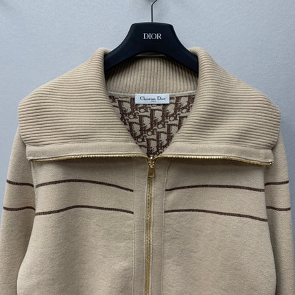 DIOR 26S REVERSIBLE ZIP-UP KNIT JACKET 1695