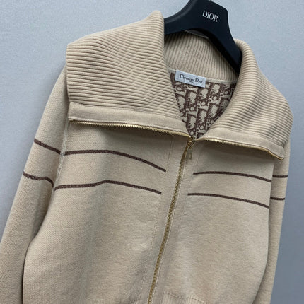 DIOR 26S REVERSIBLE ZIP-UP KNIT JACKET 1695
