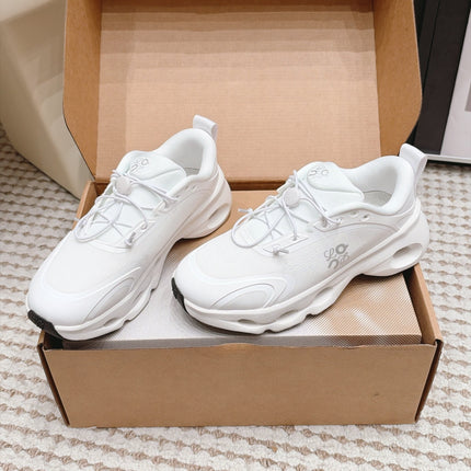LOEWE 26S CHUNKY RUNNING SNEAKERS 45MM IN WHITE MESH FABRIC