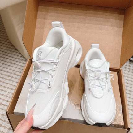LOEWE 26S CHUNKY RUNNING SNEAKERS 45MM IN WHITE MESH FABRIC