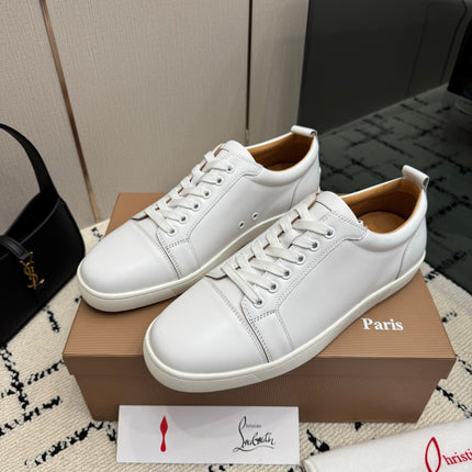 CHRISTIAN LOUBOUTIN 26S SNEAKERS IN WHITE SMOOTH CALFSKIN