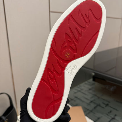 CHRISTIAN LOUBOUTIN 26S SNEAKERS IN WHITE CALFSKIN