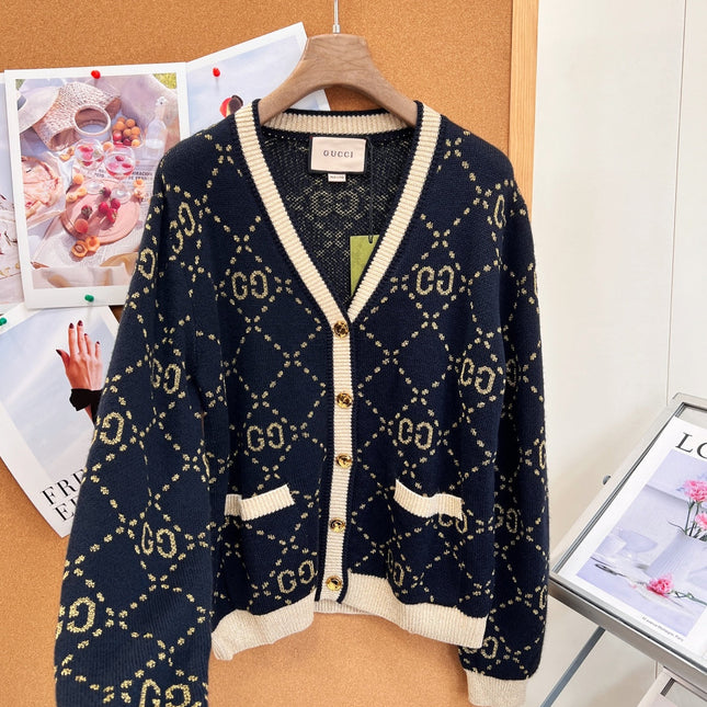 GUCCI 26S V-NECK KNIT CARDIGAN 590