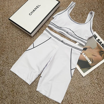 ALO 26S SPORTS BRA AND BIKER SHORTS SET 397