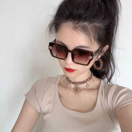 SQUARE FRAME SUNGLASSES G6130 IN ACETATE