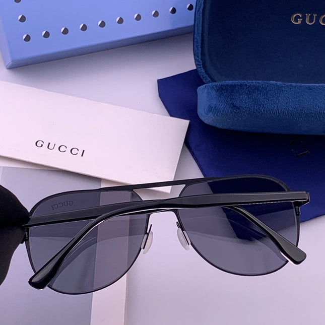 GUCCI 26S AVIATOR FRAME IN METAL 422538