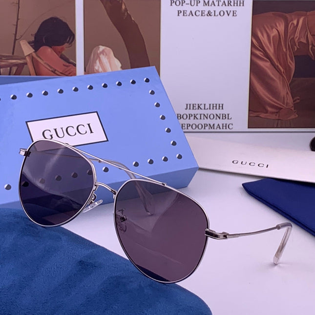 GUCCI 26S AVIATOR FRAME IN METAL 424702