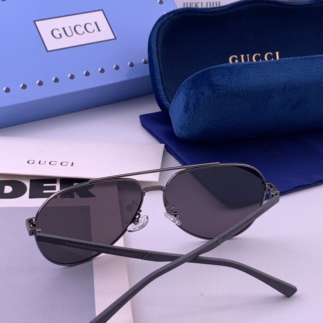 GUCCI 26S AVIATOR FRAME IN METAL 424712
