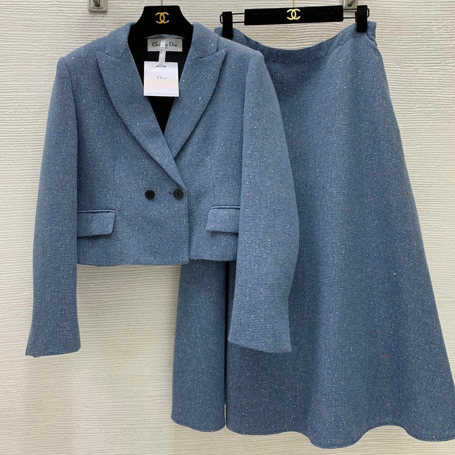 DIOR 26S BLAZER AND MAXI SKIRT SET 1644