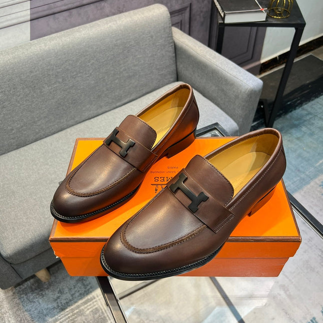 HM PARIS LOAFER BROWN CALFSKIN