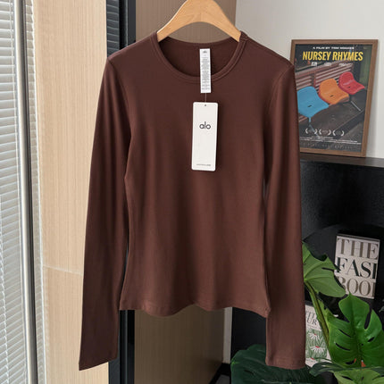 ALO 26S LONG-SLEEVE CREWNECK TOP 388