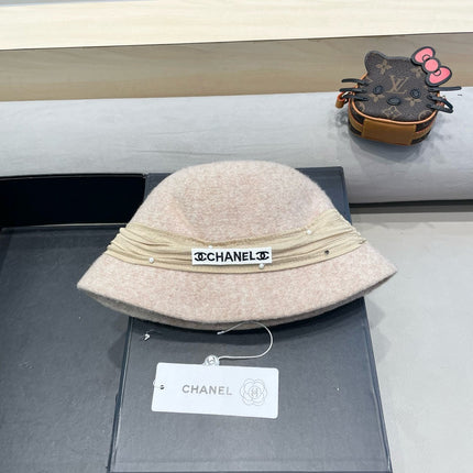 BUCKET HAT IN BISQUE BEIGE WOOL BLEND 426246
