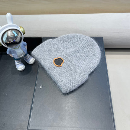BEANIE HAT IN CLOUD GRAY WOOL 438127