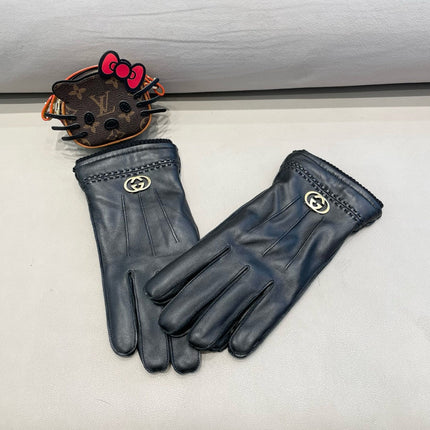 GLOVES IN BLACK LAMBSKIN 444432