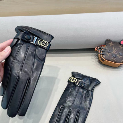 TOUCHSCREEN GLOVES IN BLACK LAMBSKIN 454568