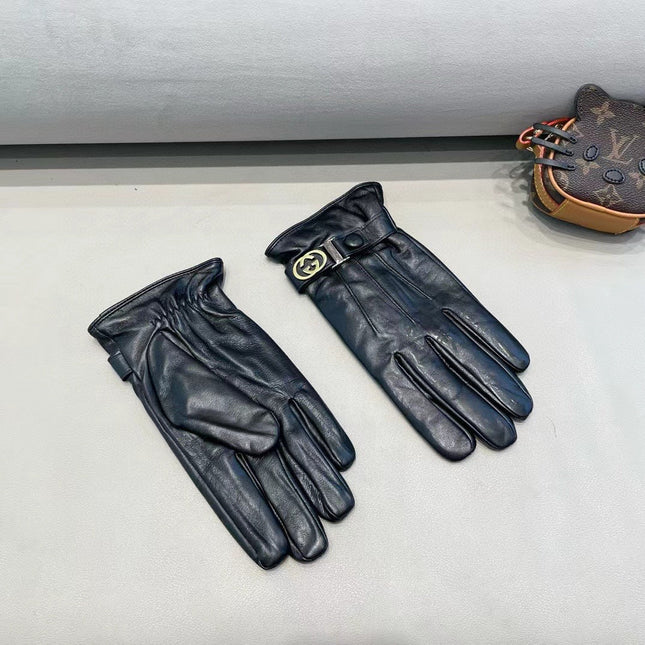 TOUCHSCREEN GLOVES IN BLACK LAMBSKIN 454568