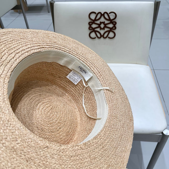 WIDE BRIM HAT MODEL 652233 IN NATURAL WOVEN STRAW