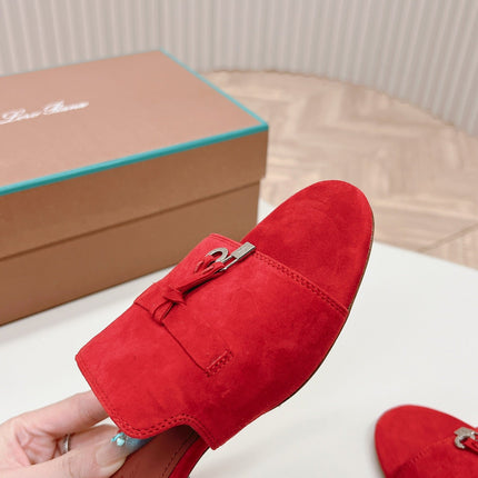 LP SUMMER CHARMS SANDALS IN CHERRY SUEDE