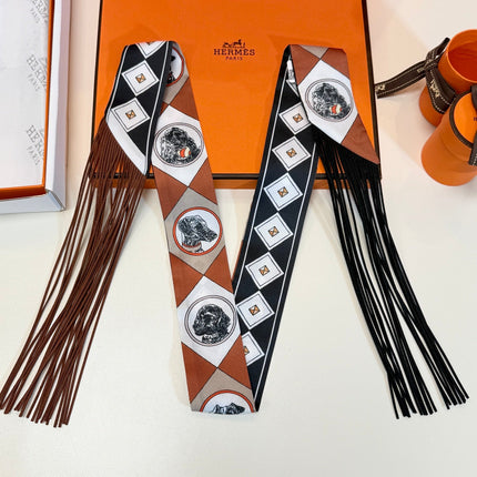 HERMES 26S TWILLY SCARF 86 IN SILK 498693
