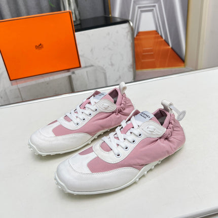 SKATEBOARD SHOES LIGHT PINK MIX WHITE SUEDE