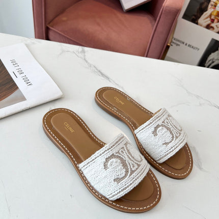 LYMPIA MULE WHITE CANVAS