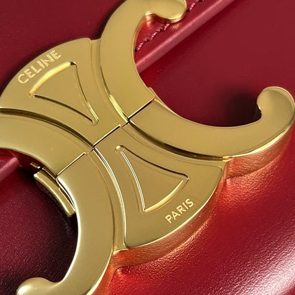 TRIOMPHE 20  BURGUNDY RED CALFSKIN