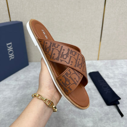CD ALIAS SANDAL CIDER EMBOSSED CALFSKIN