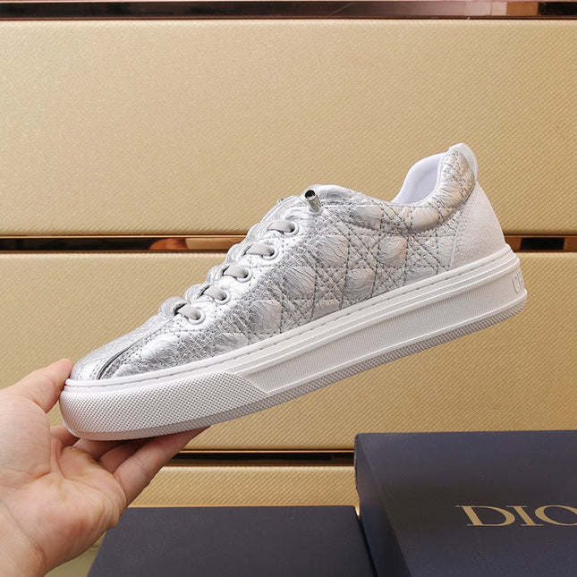CD STYLISH SNEAKER SILVER CALFSKIN