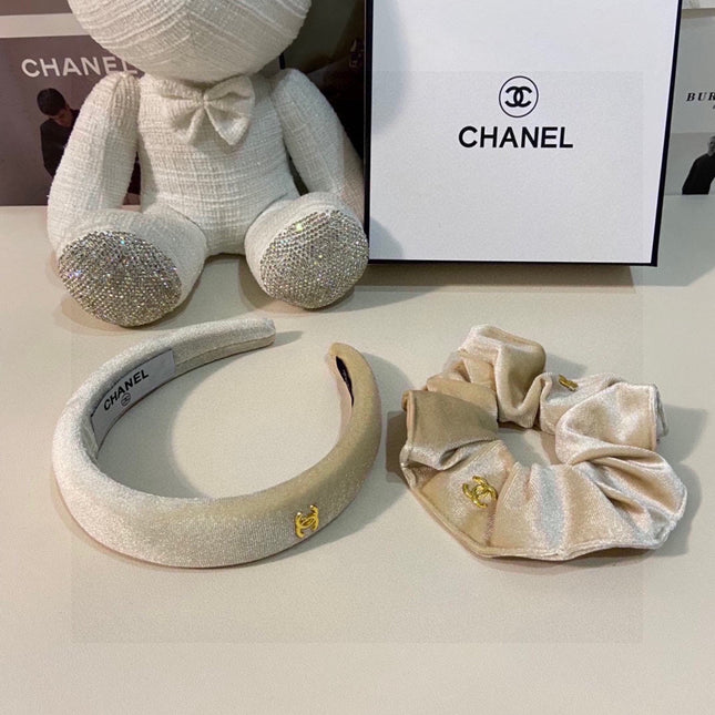 WHITE VELVET HAIRBAND 124630