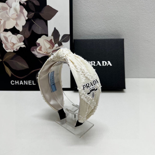 HAIRBAND IN IVORY WHITE FABRIC 381469