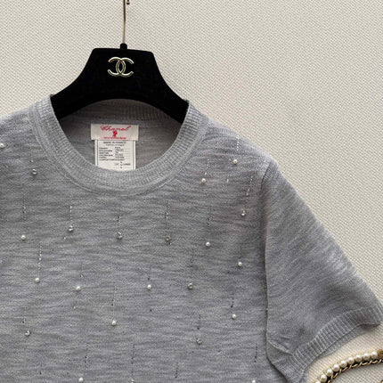 CHANEL 26S SHORT-SLEEVE KNIT TOP STYLE 1155