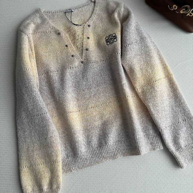 LOEWE 26S V-NECK KNIT SWEATER 628
