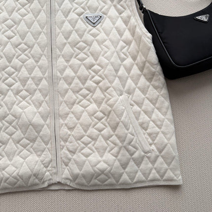 PRADA 26S QUILTED ZIP-UP VEST 1203