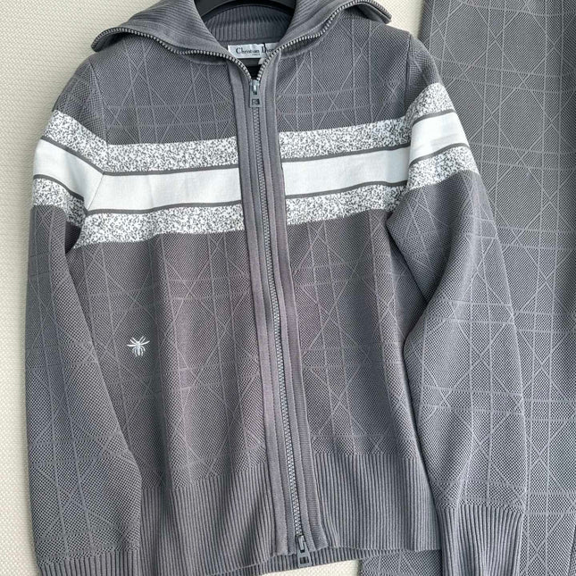 DIOR 26S ZIP-UP KNIT JACKET AND PANTS SET 1739