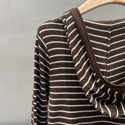 ALO 26S HALF-ZIP HOODED KNIT TOP 449