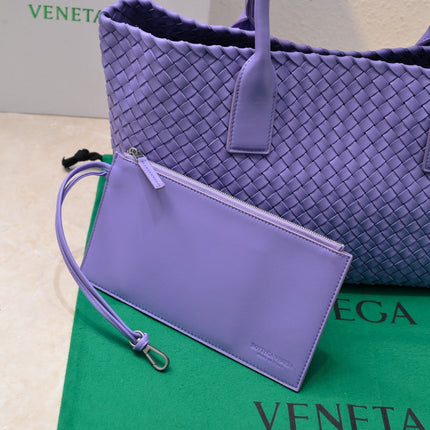 Large Cabat 45cm Purple Lambskin Ghw